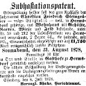 1878-07-08 Hdf Versteigerung Steingrueber